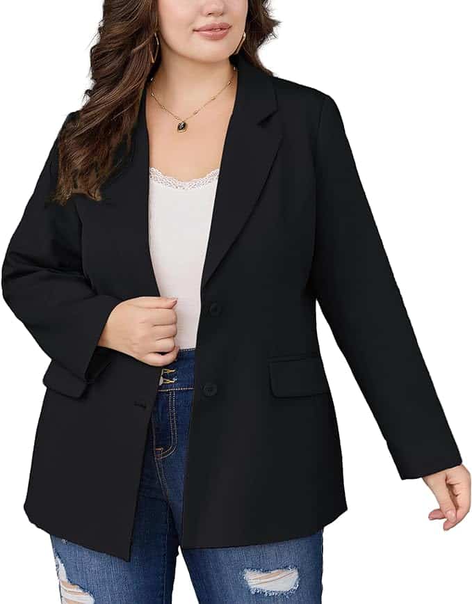 plus size blazer