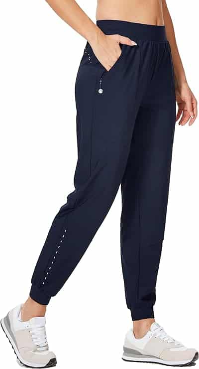 Lightweight Joggers with Zipper Pockets